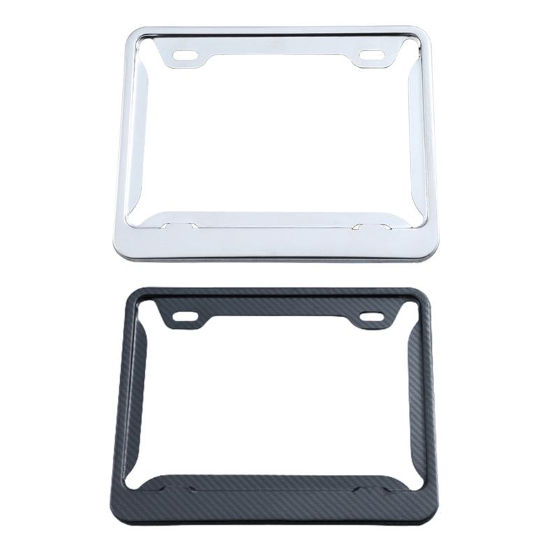 License Plate Holder Eye Catching Fit for European Motorcycle Number Plate Frame Resistant Discoloration Easy To Install 40GF