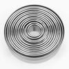 12Pcs Round Cookie Cutter Set Food-Grade 18/8 Stainless Steel Graduated Pastry Donut Molds for Baking DIY Kitchen