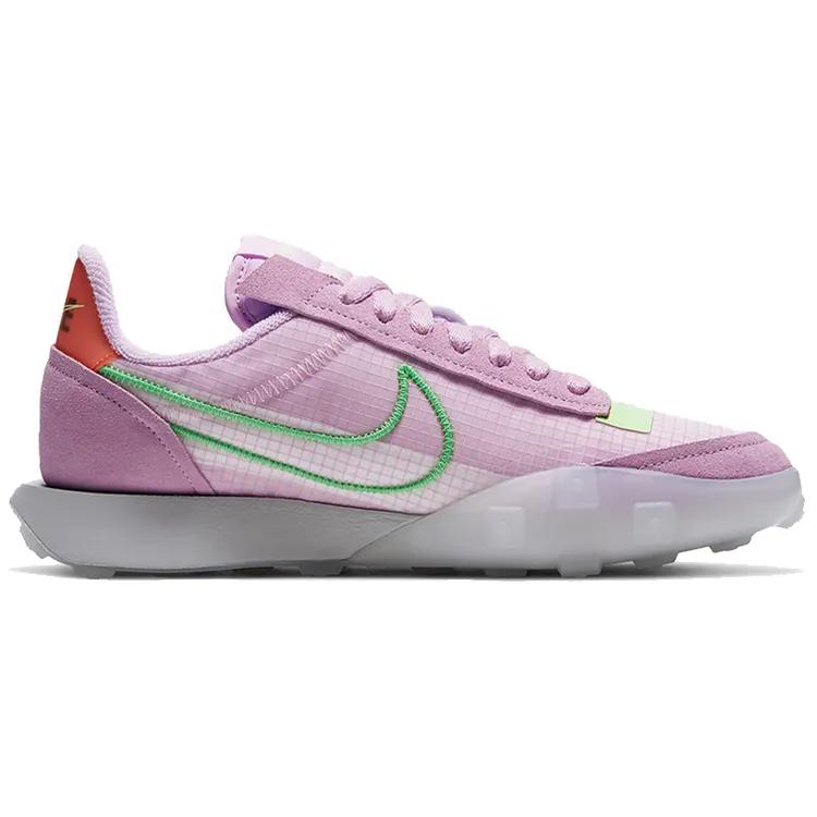 Nike Womens Waffle Racer 2X 'Light Arctic Pink' (women's Sizes) Light Arctic Pink / Grey / Barely Volt / Poison Green Casual Shoes CK6647 601