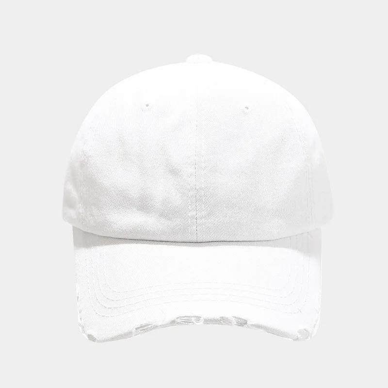 

Tie-Dye Embroidered Baseball Cap - Men S And Women S Version With Snap Fasteners - Washed And Holesy Bas Adjustable