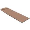 Foldable Beach Mat 2 Pcs Steel and Fabric Brown