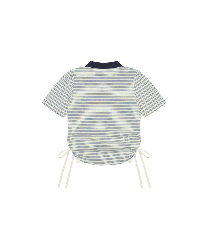 LARTIGENT L17 Collar T-Shirt(Blue)