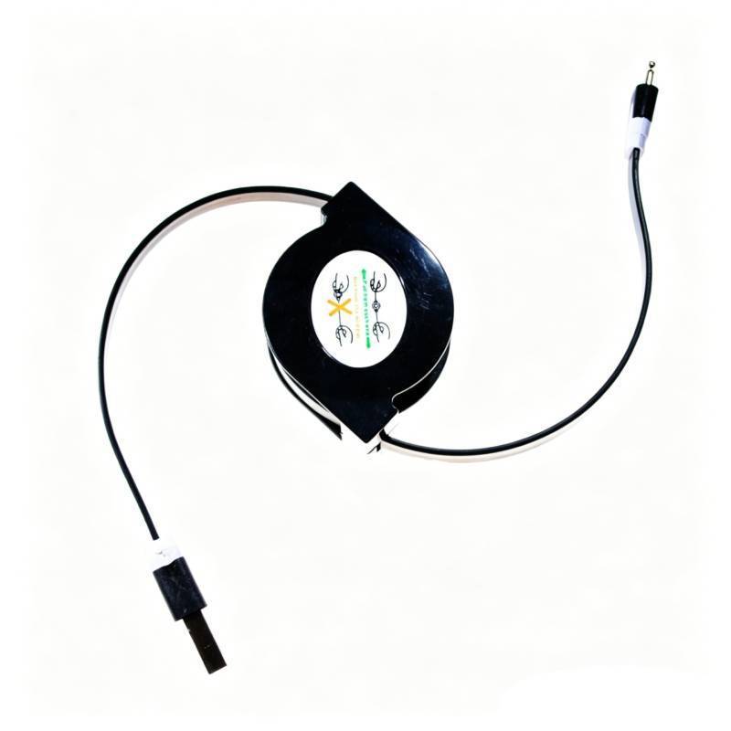 Universal Retractable Data Cable For Smartphones And Tablets With Multicolor Options
