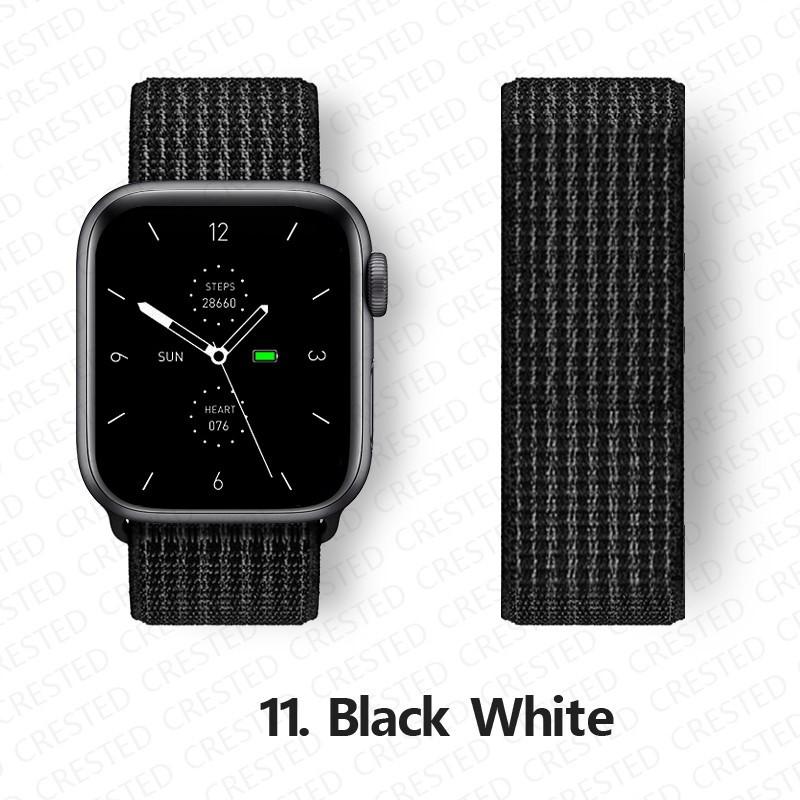 Pasek Nylonowy z Pętelką Do Pasków Apple Watch 44mm 40mm 49mm 41mm 45mm 46mm paski Bransoleta iWatch Seria 7 6 5 se 8 9 ultra 2 3 10 11