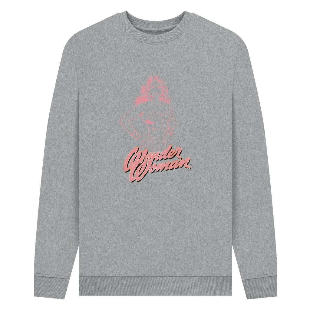 Wonder Woman Unisex Adult Outline Sweatshirt