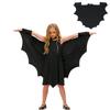 Children Bat Wing Costume Cosplays Halloween Bat Cloaks Dress Up Accessory
