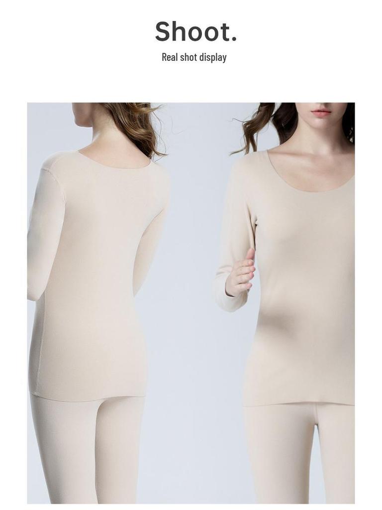 Plus Size Women's Seamless Slim Fit Warm Vest - Brushed Fabric for Autumn & Winter, High Elasticity Base Layer Top