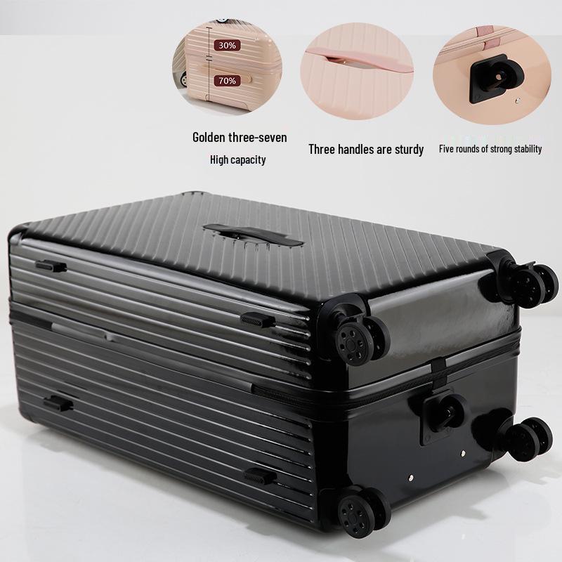 Sturdy 5-Wheel Lightweight Suitcase with Large Capacity & Combination Lock