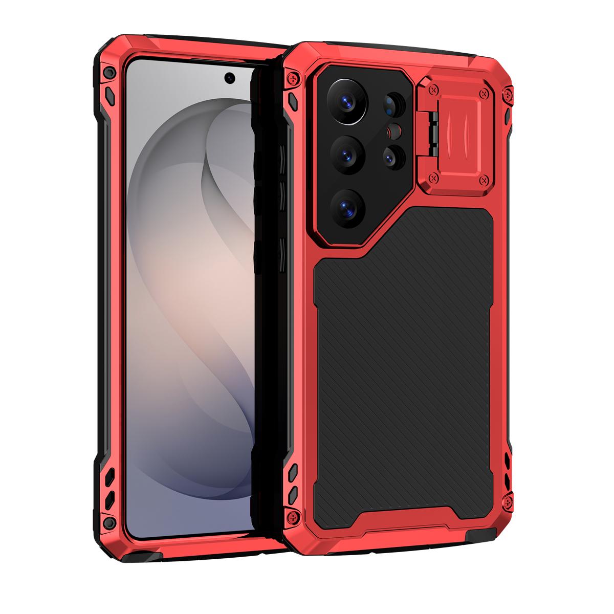 

360 Heavy-duty Shockproof for Samsung galaxy S26 Ultra Case Lens Protection Holder Silicone Full Protect Tempered Glass Cover Galaxy S26 Ultra красный