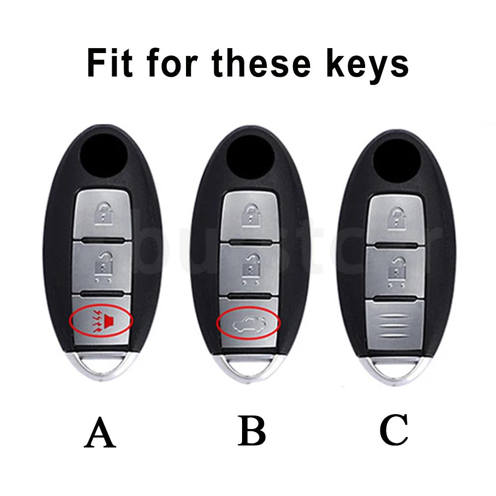 3 Tasten TPU Für Nissan Kicks Altima X-Trail Fuga Navara Leaf Note Sentra Murano Tiida Qashqai J11 J10 Micra Auto Schlüsselhülle Abdeckung