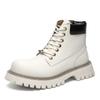 Martin boots men's thick-soled heightening British style winter velvet high-top locomotive tooling short boots 66621-P