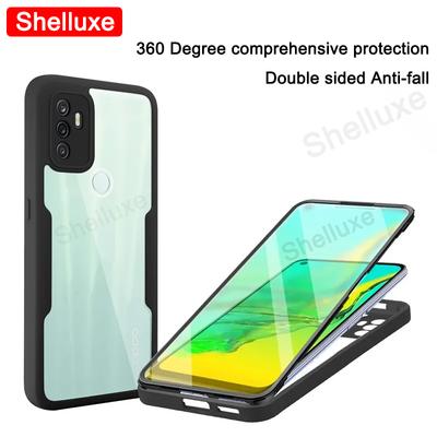 360 Ganzkörper Vorderseite+Rückseite Klare Hülle Shelluxe Für OPPO A53 A53s A33 A32 OppoA53 OppoA53s 2020 Silikon Doppelseitige Handyhülle