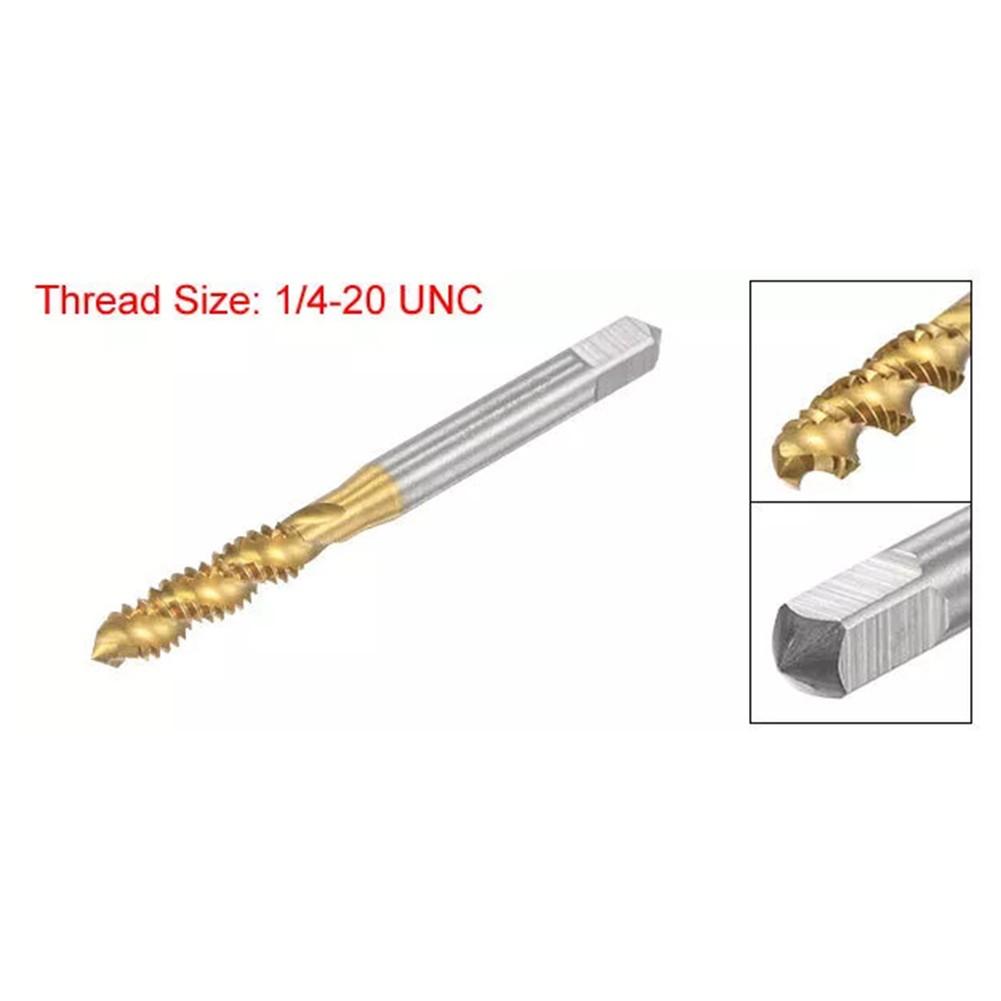 Clear Threads 1/4-20 UNC Tap High Speed Steel Tap Spiral Flute Thread Tap