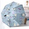 1pc Cat Pattern Automatic Folding Umbrella - 8-Rib Automatic Open/Close, Portable Collapsible Compact Umbrella Yy251218040