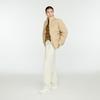 New MLB Down Jacket Unisex Linen Beige Yellow 3ADJB0336-43BGM