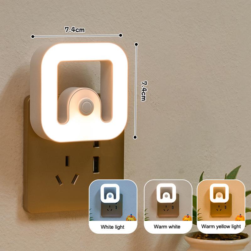 Veilleuse Électrique avec Design Dessin Animé Interrupteur Veilleuse LED Prise de Courant Chevet/Chambre d'Enfant/Lumière pour Soins Multiples Couleurs Disponibles