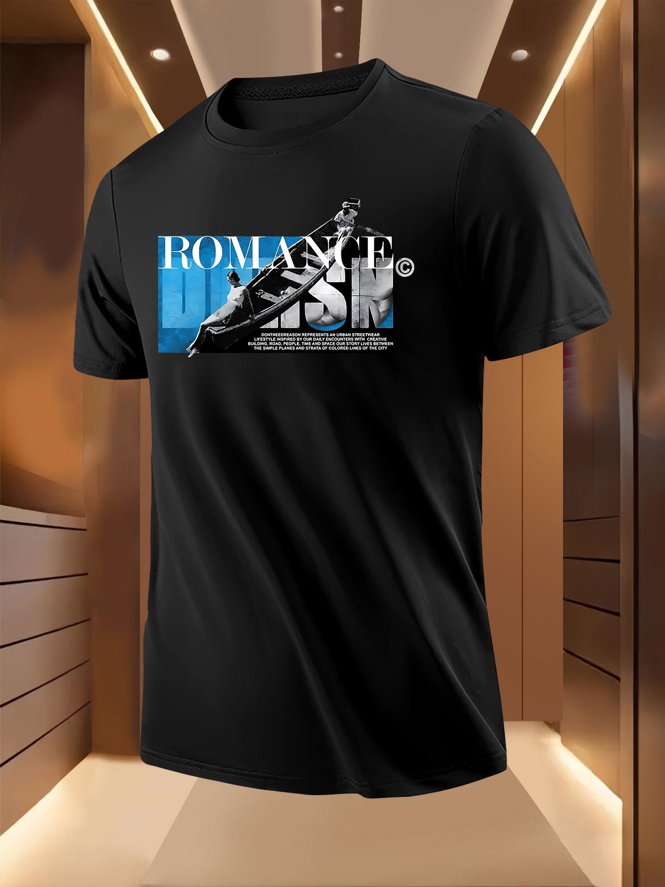 Urban Romance Boat Print Pattern Tshirt S