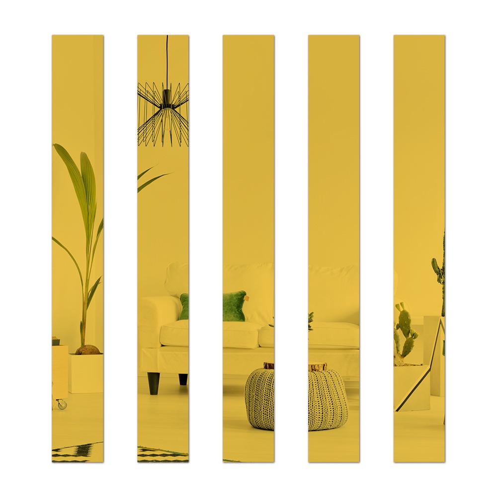 Decorative Mirror Trim Strips: DIY Wall Stickers for Living Room, Bedroom & TV Wall Cabinets