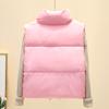 Γυναικείο Κοντό Αμάνικο Μπουφάν Πουπουλένιο Ελαφρύ Αμάνικο Ζεστό Γιλέκο Κυρίες Χειμώνας Όρθιος Γιακάς Γέμισμα Γιλέκο