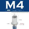 Stainless Steel & Carbon Steel Zinc-Plated Vertical Grain Through Hole Rivet Nut