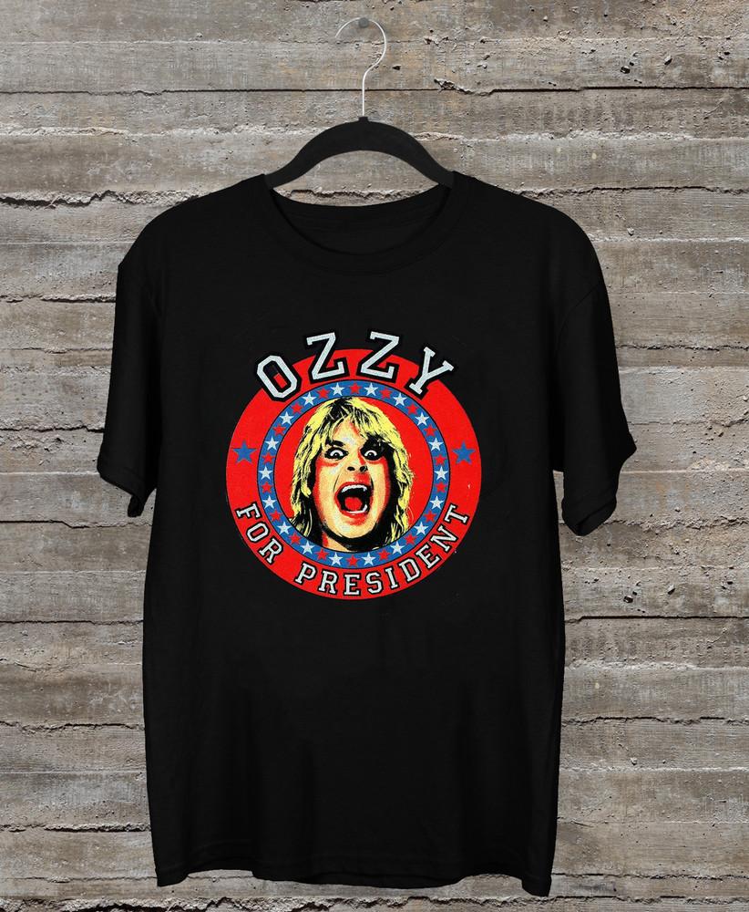 Ozzy Osbourne for President Short Sleeve Cotton Black All Size Shirt GK16 Unisex T-Shirt XXL