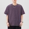 New Summer Short-sleeved T-shirt for Men's Cloud-dye Loose T-shirt Versatile Casual Five-point Sleeves