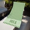 Pastel Vertical Stripe Beach Towel, Cute Colorful Striped Summer Beach Towel for Beach Days & Pool Vacations