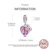 Pink Starry Sky Charm Bead Charms copper Parentchild Dangle Pendant Compatible With Bangle Bracelets Necklaces Do It Yourself Jewellery