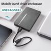 Plastic External Hard Disk Housing Quick Setups Design Efficient Heat Dissipation Shockproof 2.5" Storage Solution