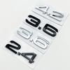 2026 Hot 3D 2.4 3.6 4.2 Car Trunk ABS Badge Emblem For Car Rear Tailgate Fender Door Adhesive Badge for A4 A5 A6 A7 A8 Q3 Q5 Q7