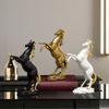 Artistic Horse Figurine Miniature Simulation Pony Statue Resin Animal Sculpture Home Office Desktop Decoration Ornament