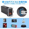 Jiooy Toyota USB Port for Alphard USB Expansion Dual Power Supply for Hiace Daihatsu Vellfire Power Fast Car Power Simultaneous LED Easy Installation