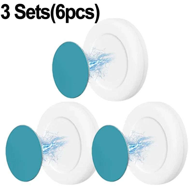2/24PCS Magnetic Hooks Wall Mount Remote Control Anti-Lost Magnet Holder Round Self Adhesive Strong Hooks Home Storage Organizer