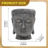 Buddha Head Planter Flower Container Figurine Crafts Pot Plant for Living Room