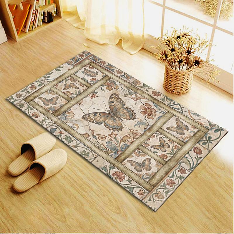 2025 New Butterfly Decoration Carpet Rug for Living Room Bedroom Home Sofa Decoration,Kids play Non-slip Floor Mat26