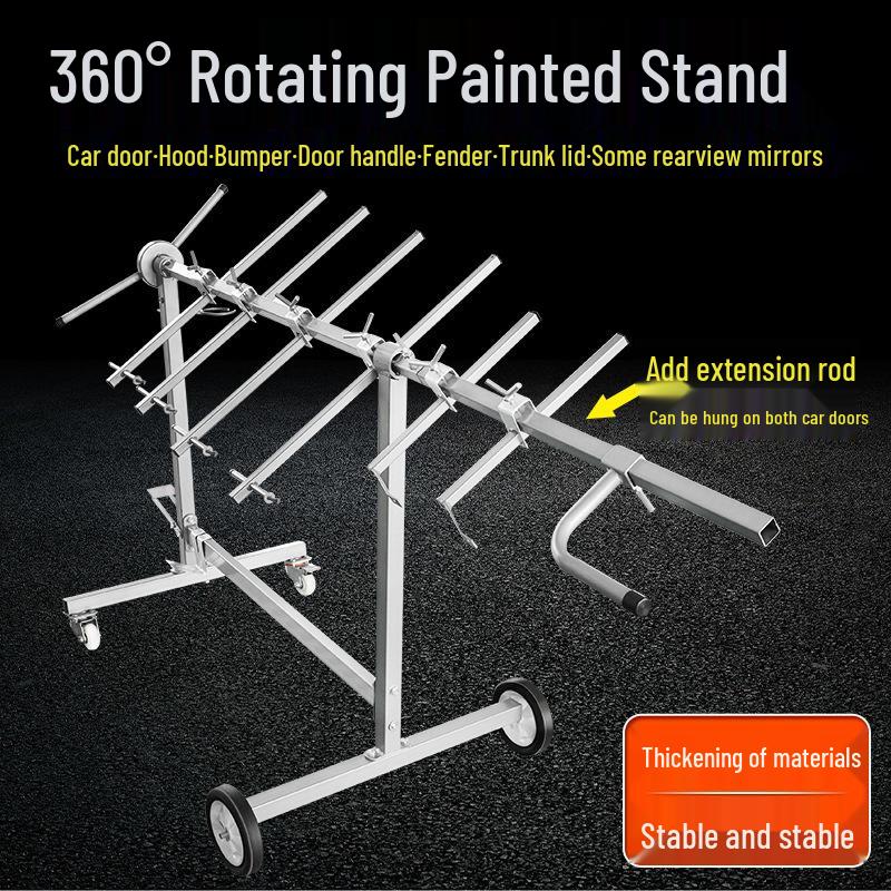 Multi-function Rotating Spray Booth Rack for Car Bumper and Sheet Metal Painting