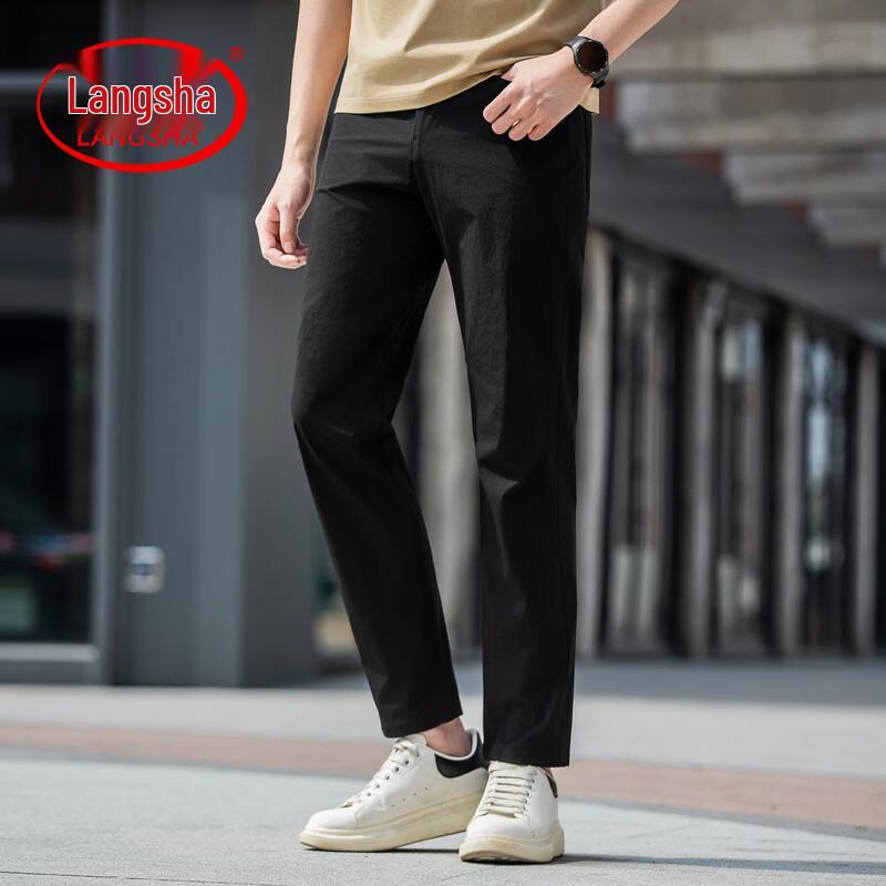 LangSha Men s Straight-Leg Casual Pants XL
