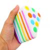 Colorful Dot Cake Squeeze Toy Stress Relief Simulated Cake Pinch Toy Focus Aid Anti-anxiety Fidget Cake Hand Relaxation Toy