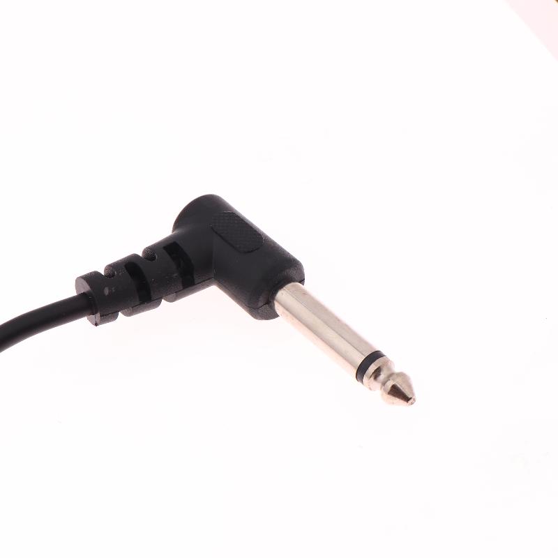 2Pcs 10/30/50Cm Anti-Noise Electric Guitar Pedal Audio Cable 1/4" Right Angle Pedal Connectors Kit