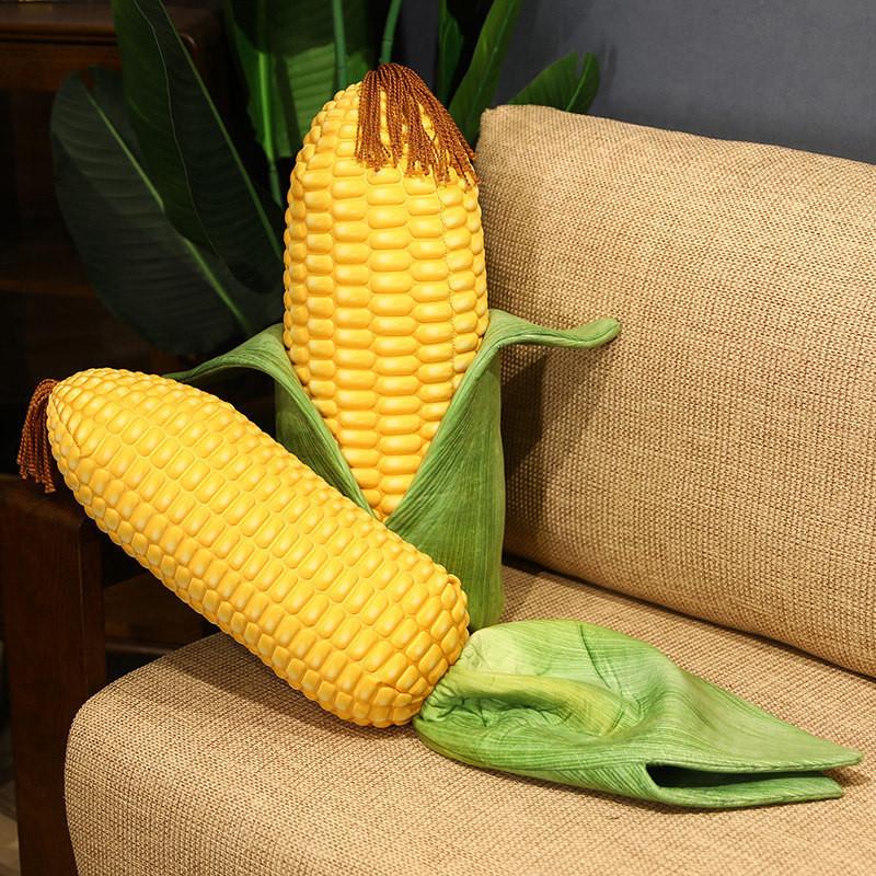 Corn Roasted Plush Toy Vegetable Stuffed Doll Cartoon Decorations Kids Gift