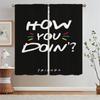 Friends Tulle in Kitchen Curtains for Living Room Cover Curtain Tiebacks Black Out Curtains Blackout Blinds Bedroom Decoration