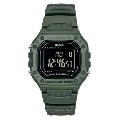 Ανδρικό Ρολόι Standard Ψηφιακό Λουράκι Ρητίνης Quartz W-218H-3BV