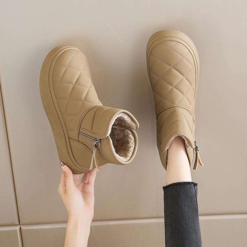 Harbin platform snow boots new winter velvet thickened warm cotton shoes