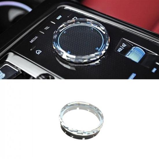 Crystal Multi-Media Control Knob Trim Replacement For BMW 5 7 I5 G60 G70 24 25