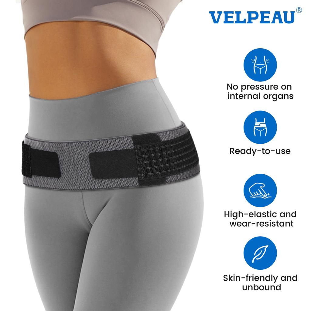 Velpeau Sacroiliac Si Joint Hip Belt For Sciatica, Joint Instability And Lower Back Pain, Adjustale Pelvic Support For Women Men