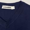 JIL SANDER JSWH751011 Navy Wool V-Neck Knit tops 32 NavyUsed