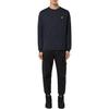 STONE ISLAND Solid Color Logo Crew Neck Long Sleeve T-Shirt Men Tops Dark-Blue K1S1521002-27S0013-V0020