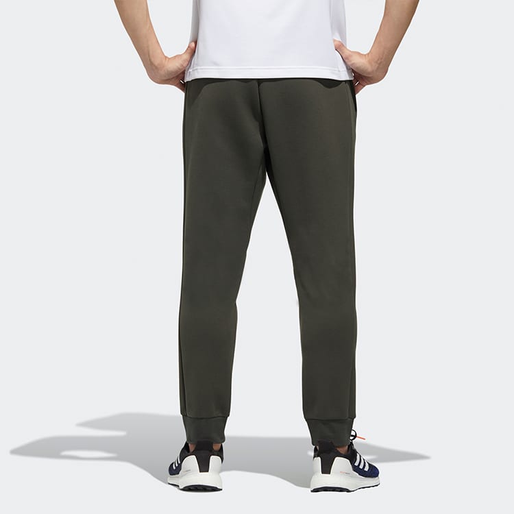 adidas Knitted Sweatpants Men's Army Green Moderate Cuffed Pants GM4415