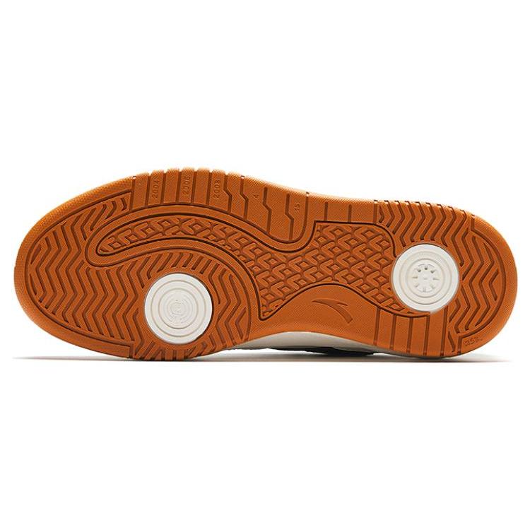 New Anta Wave Shoes Height Increasing Low Top Skateboard Shoes Women's White Blue Brown 922348003-4