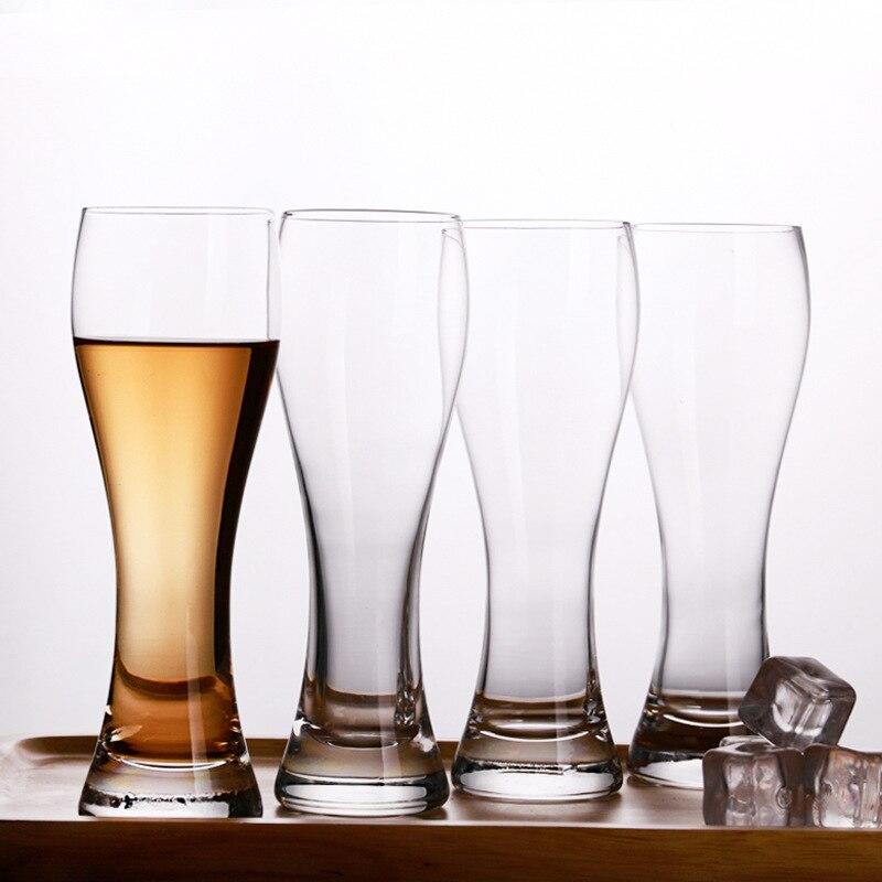 6pcs 350ml classic style clear glass beer bucket red wine cups glass refractory beer bucket whisky glass travel bottle Bar kitchen | old-fashioned gla